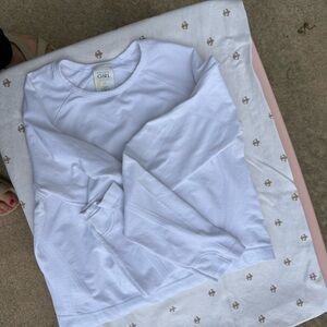 Athleta Girls White Kids Long & Short Sleeve Shirt Lot